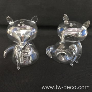 hand blown glass salt and pepper shaker